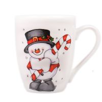 Christmas cup with a snowman Nikolaev