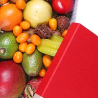 Box with exotic fruits Sumy