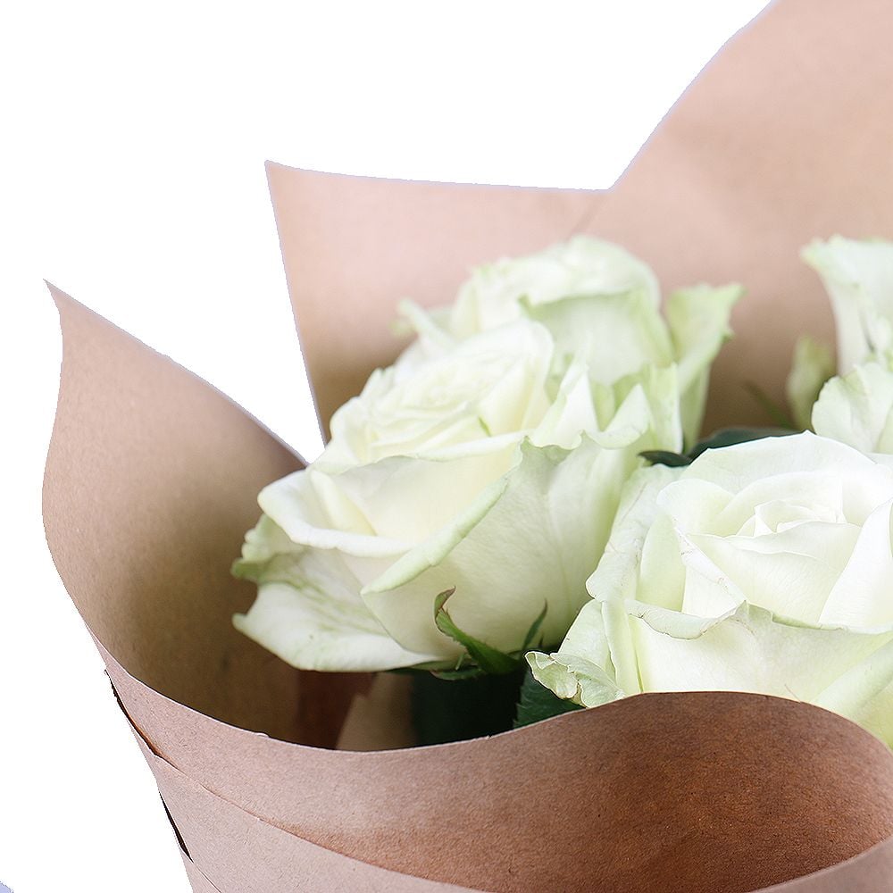 9 white roses 44 $