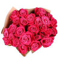 25 hot pink roses Ladispoli