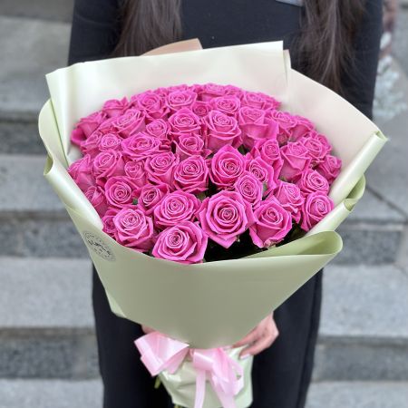 Акція! 51 рожева троянда Брест (Білорусь)