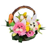 Букет цветов Братцы-кролики Павлодар
														
