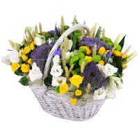 Summer basket of flowers