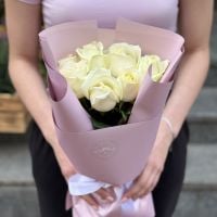 Букет Букет 7 білих троянд Мюльгайм-на-Рурі
