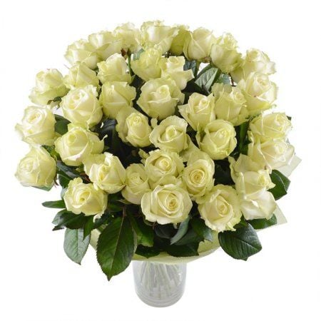 Bouquet white roses Kremenchug
