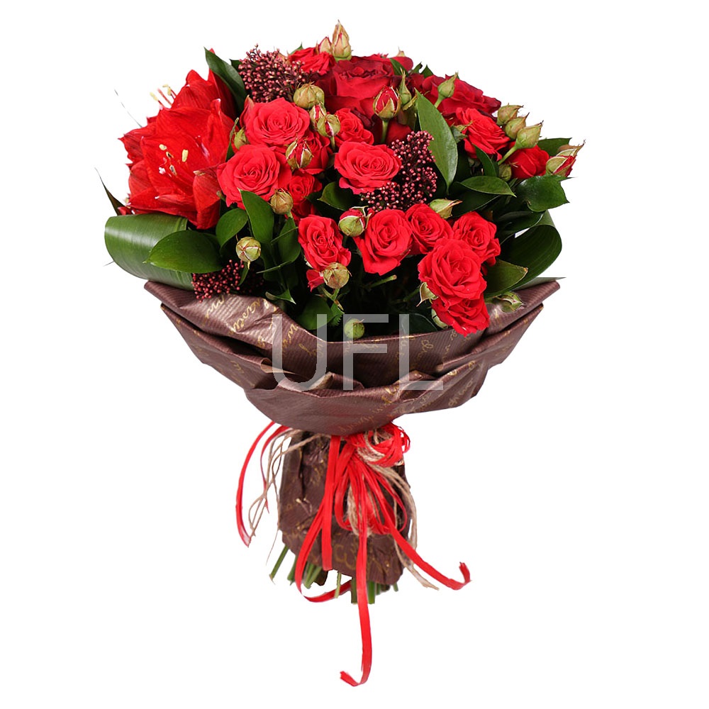 Bouquet Mix in Red Colors Virginia-Beach