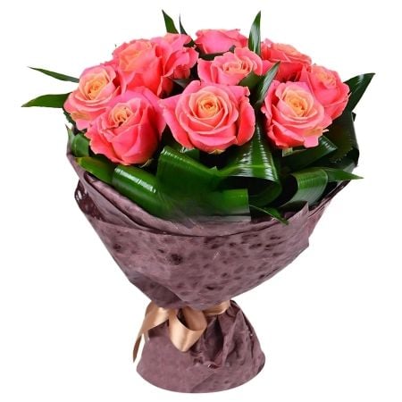 Букет цветов Гармония 9 роз о. Нью-Провиденс