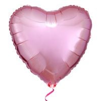 Foil pink heart balloon