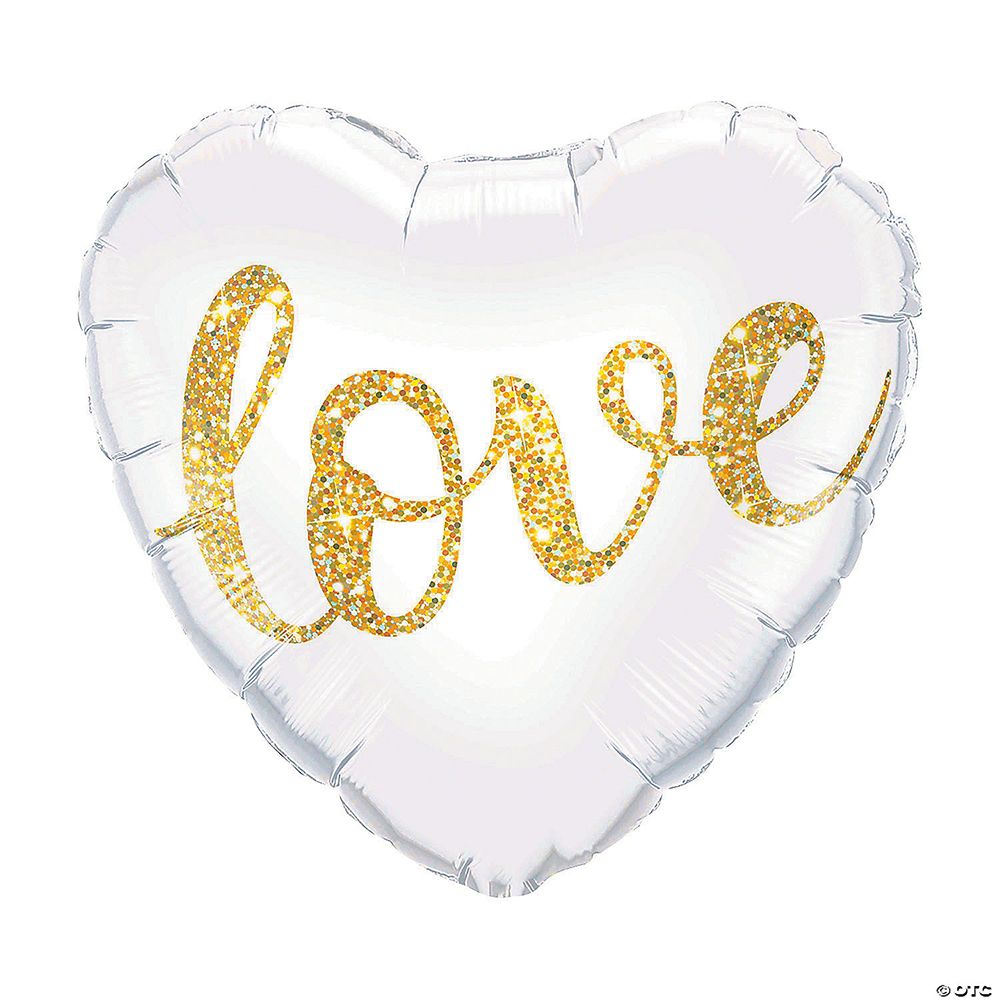 Love Glitter Heart Balloon