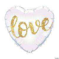 Love Glitter Heart Balloon