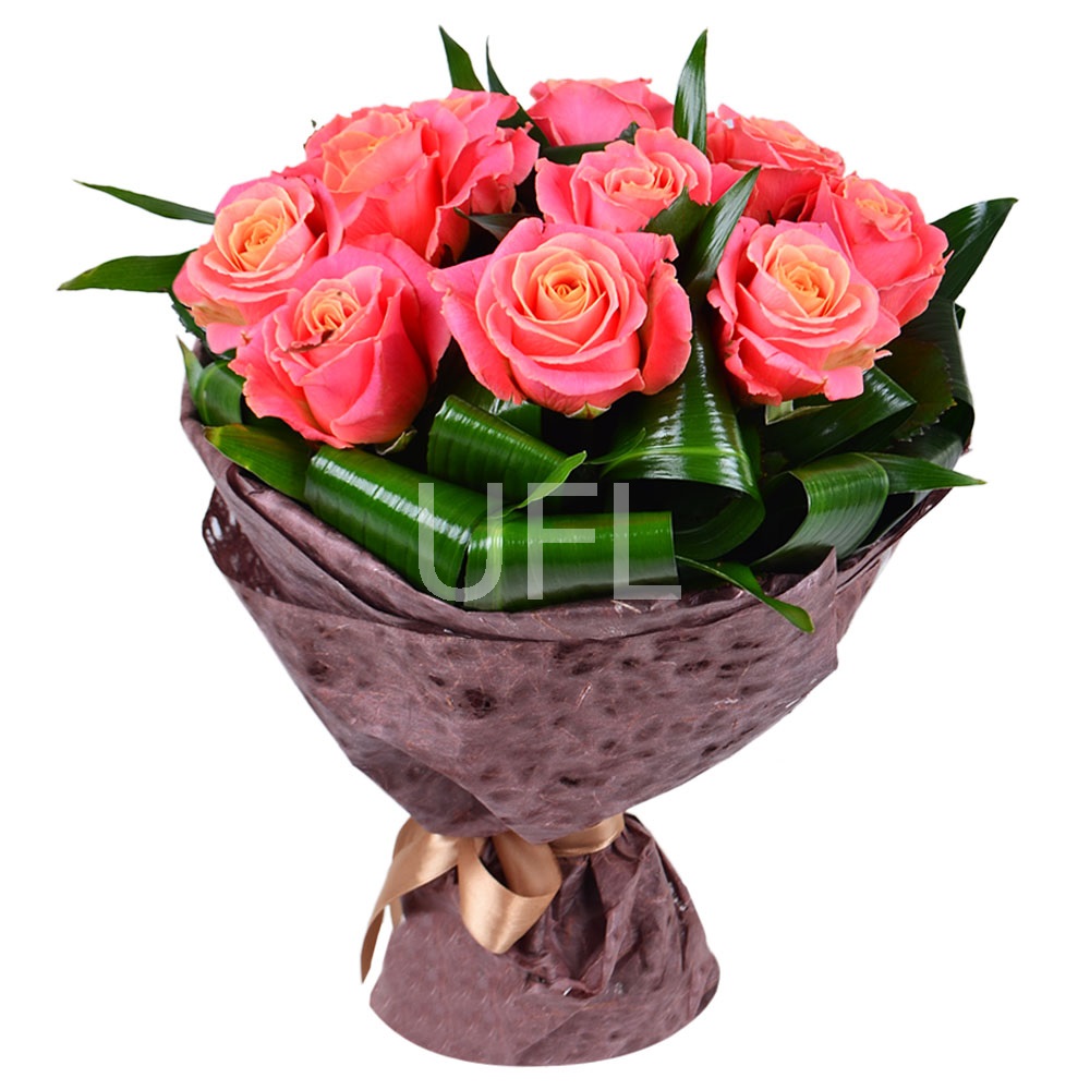 Букет цветов Гармония 9 роз Нанавадинг