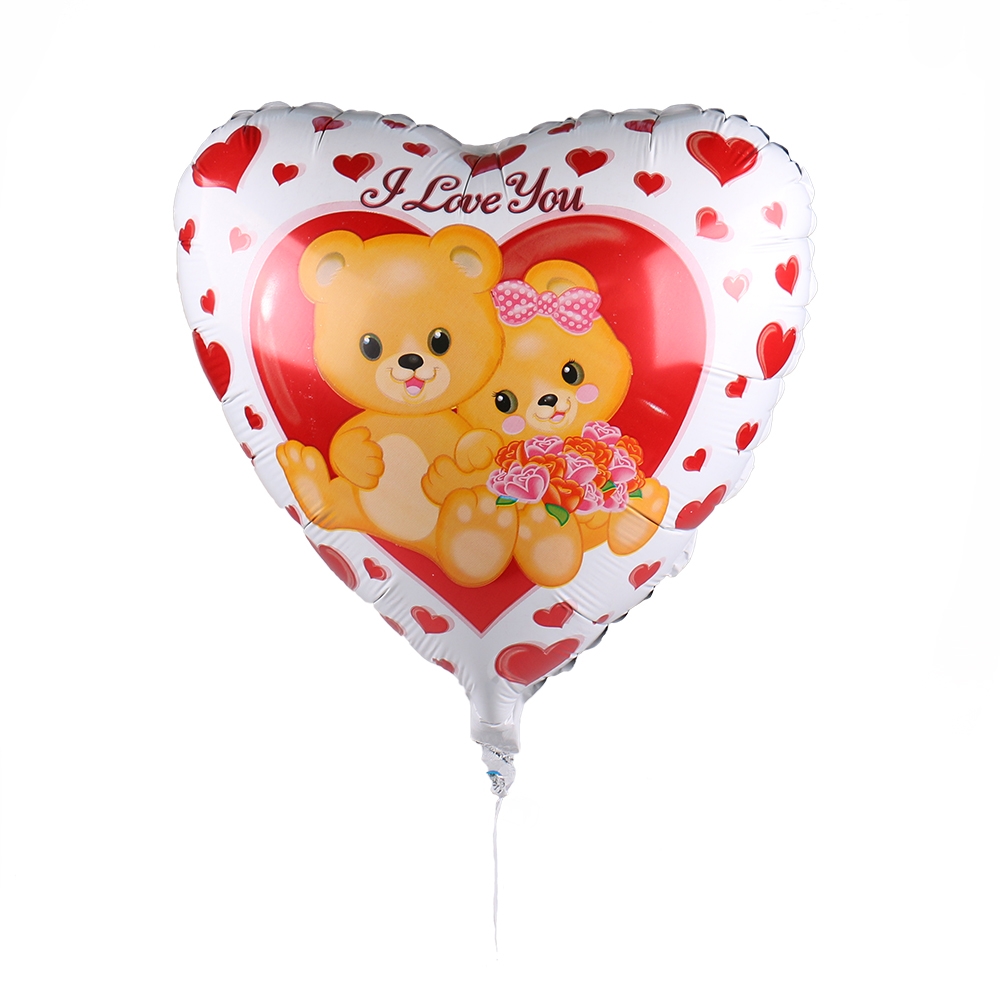 Helium balloon Heart with bears Helium balloon Heart with bears