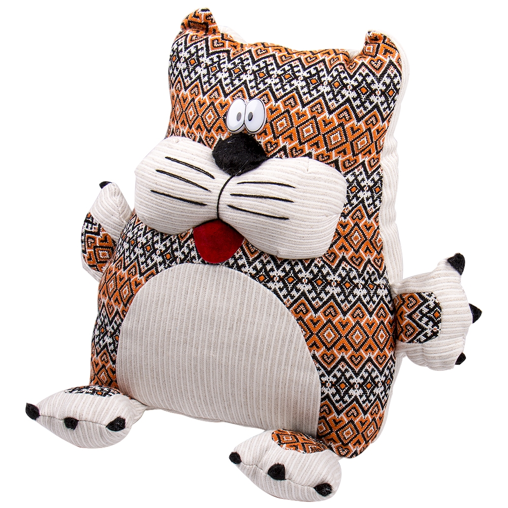 Toy cat cushion