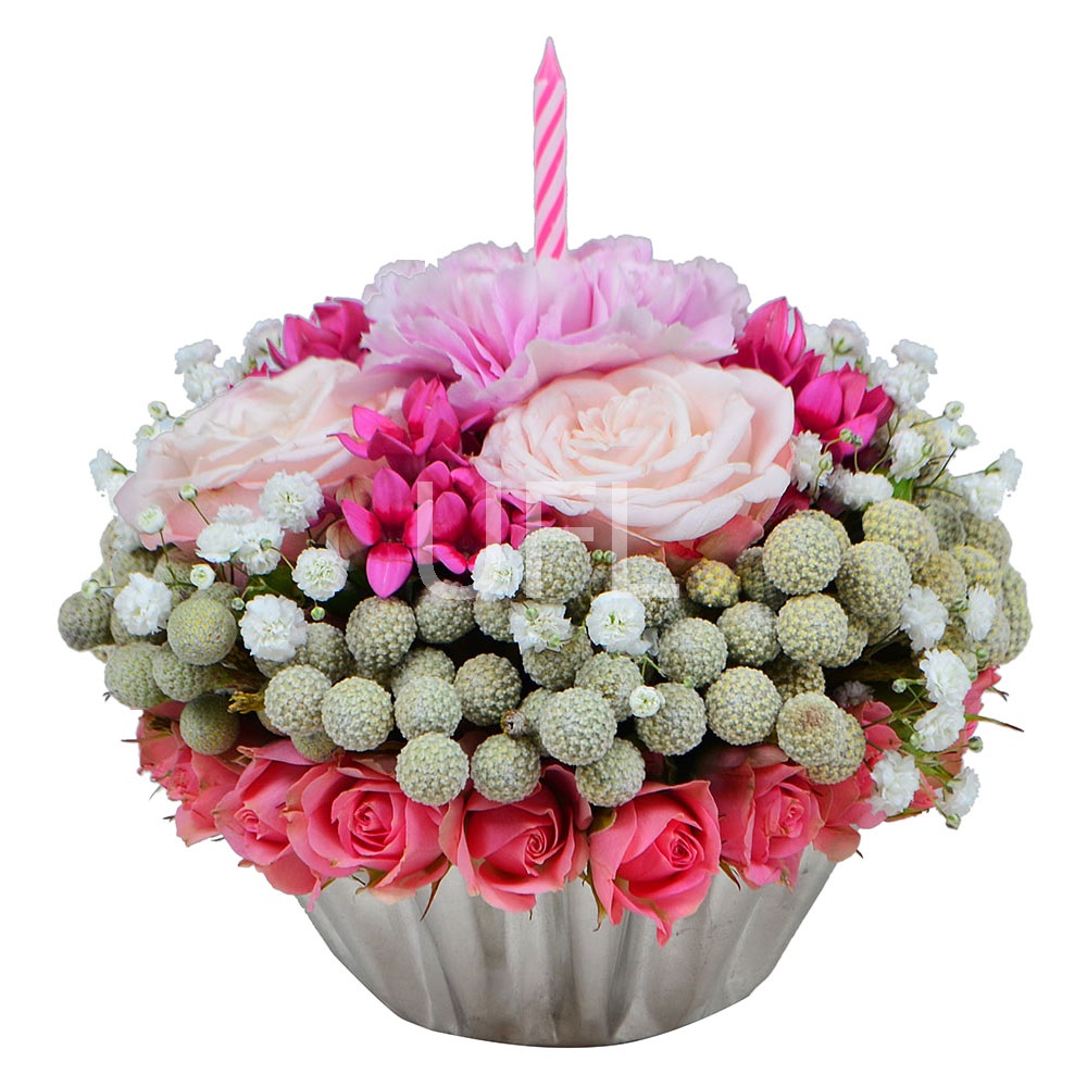  Bouquet Floral cupcake
													