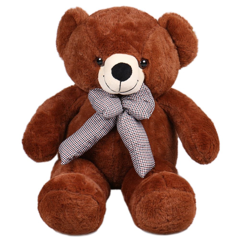 Brown teddy with a bow 60 cm Zingem
