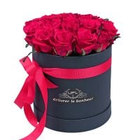 23 Red roses in a box Odessa