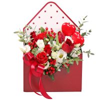 Букет цветов Любовное письмо Авентура
