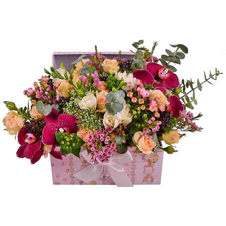 Букет цветов Марсала
														