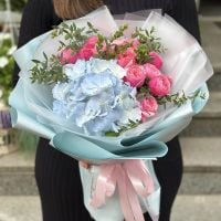 Букет c Гортензией Нежное облако Элк