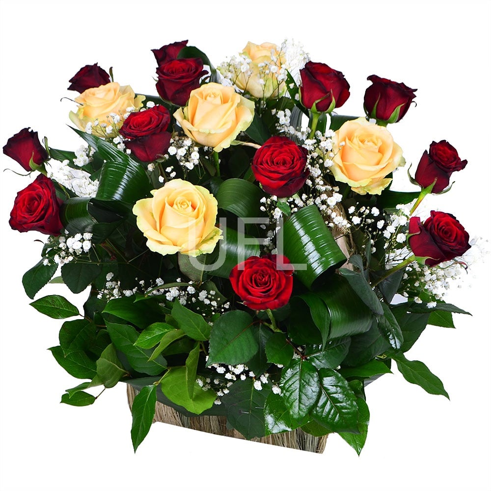 Basket of roses Lugansk