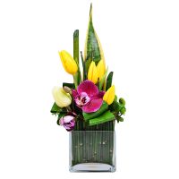  Bouquet Tropical basket
														