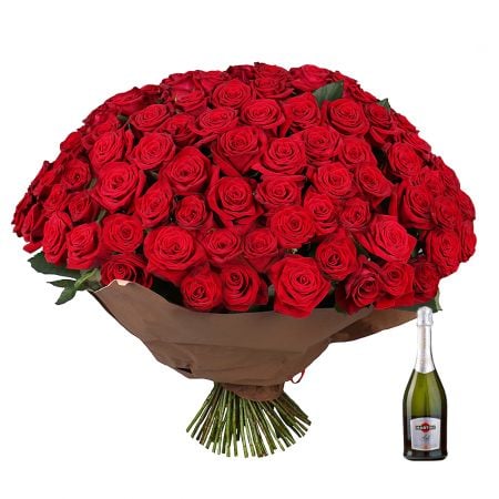Seduction 101 roses  + Asti Martini Uzhgorod