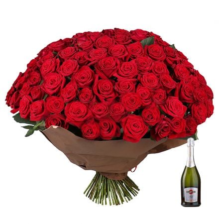 Seduction 101 roses  + Asti Martini Djohor-Baru