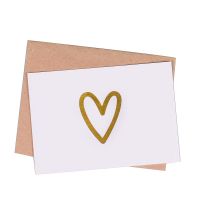 Greeting card  Gold Heart Astana