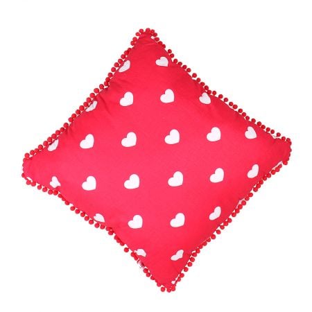 Pillow with hearts double-sided