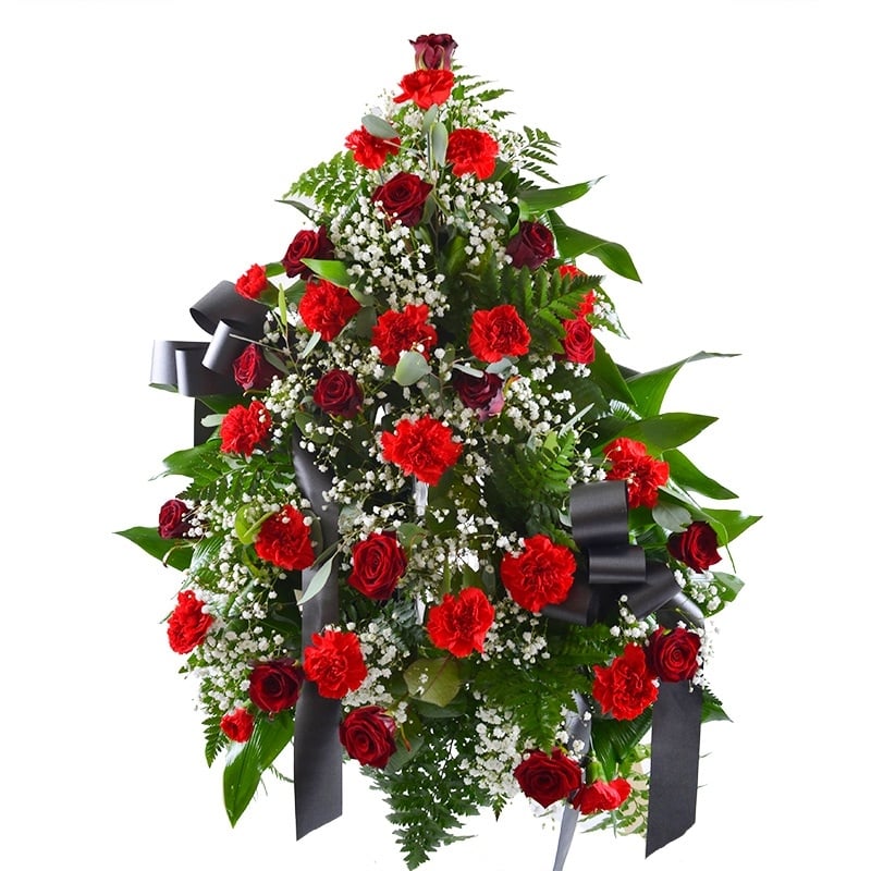 Ритуальная композиция из живых цветов № 2 1242 $