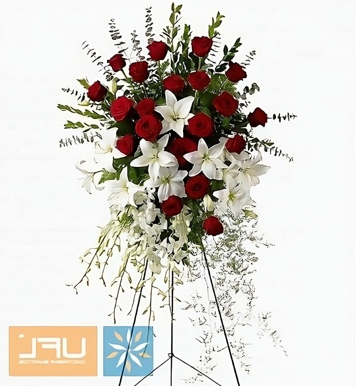 Funeral arrangment of fresh flowers №4