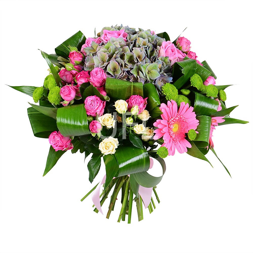 Bouquet of flowers Pink-and-green
													