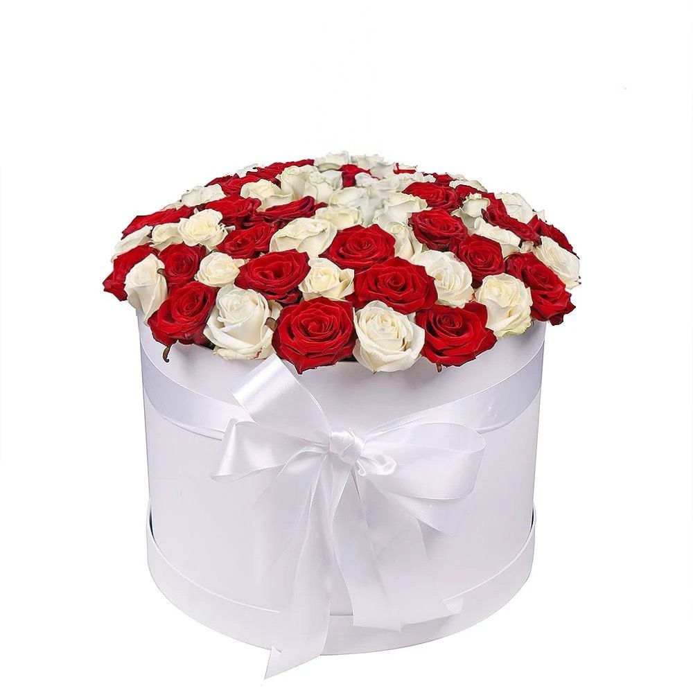 Розы в шляпной коробке 424 $