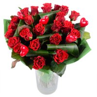 Букет цветов Сердце Павлодар
														