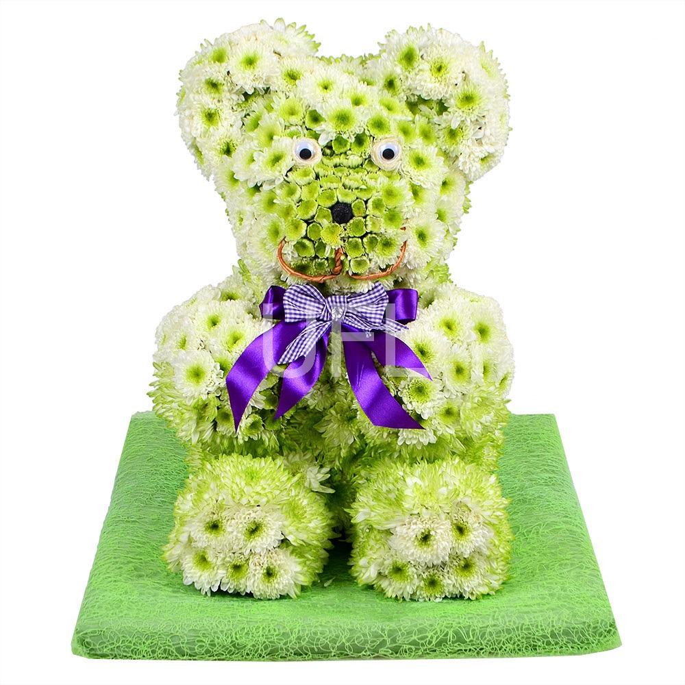 Игрушка из цветов - Северный мишка Луганск
