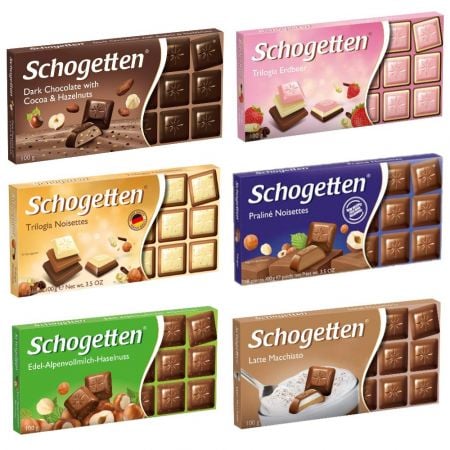 Шоколад Schogetten в ассортименте