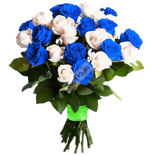 Blue rose wedding bouquet