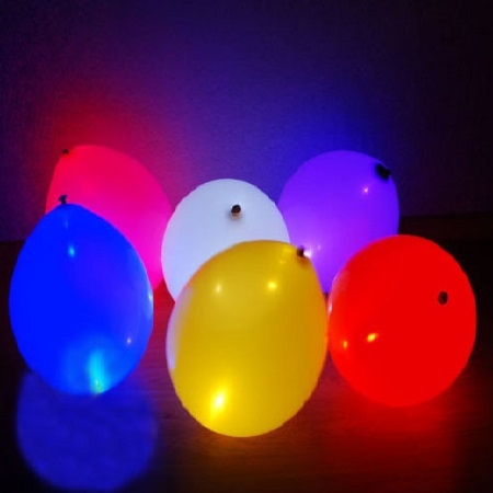 Glowing balloons (multicolored)