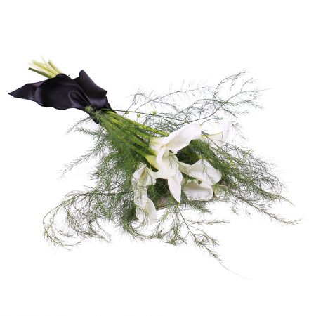 Funeral bouquet of Calla lilies Putila