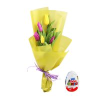 Mix of tulips + kinder surprise Almaty