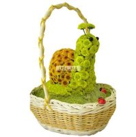 Игрушка из цветов - Улитка