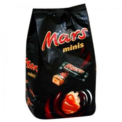 Упаковка шоколадных батончиков Mars (180 г) Упаковка шоколадных батончиков Mars (180 г)