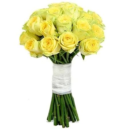 Повага 25 жовтих троянд Бодо