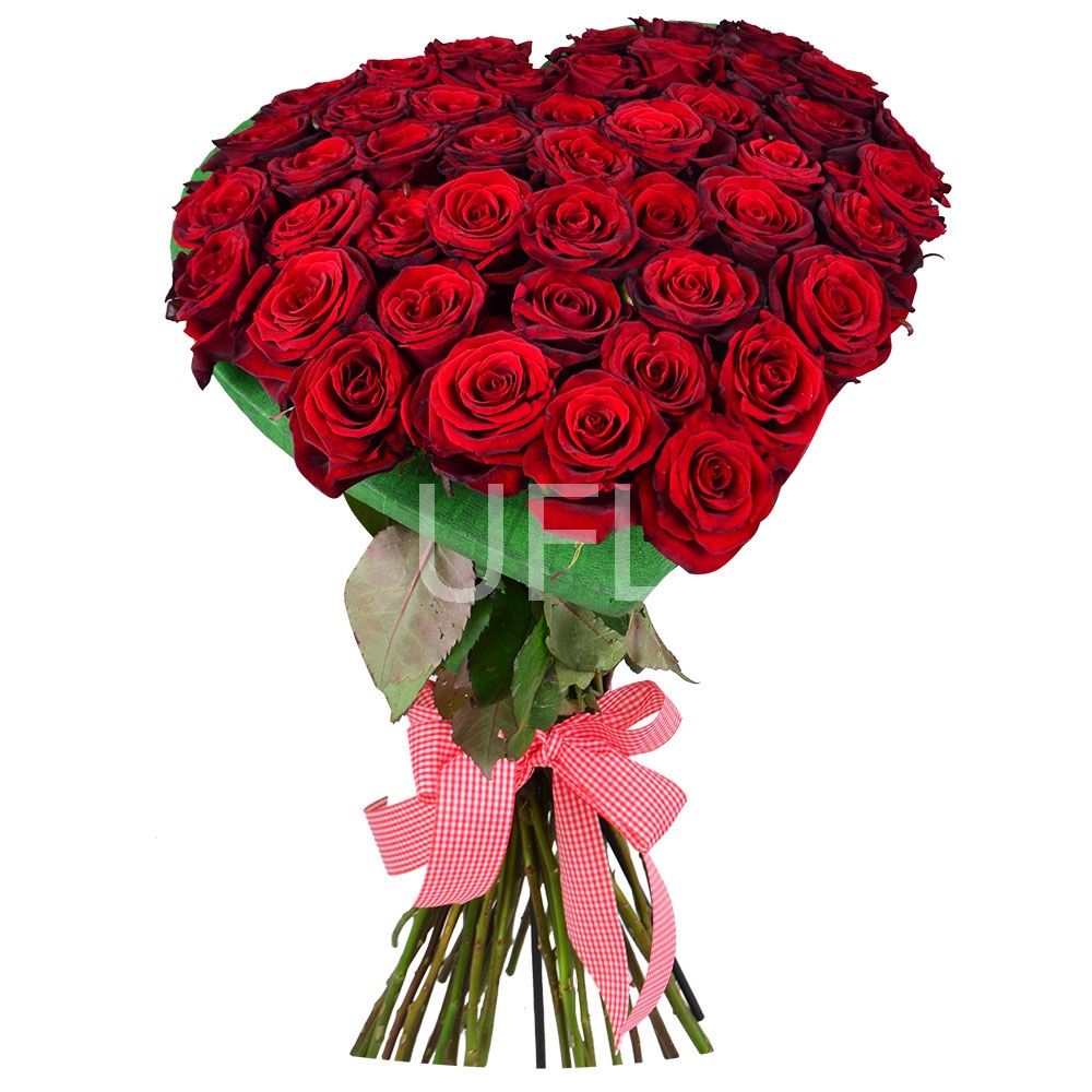 Розы в виде сердца Усть-Каменогорск