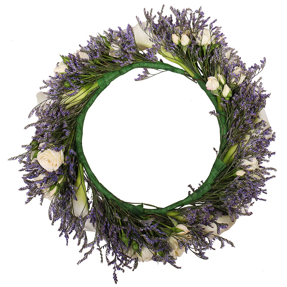  Bouquet Lavender Wreath 
													