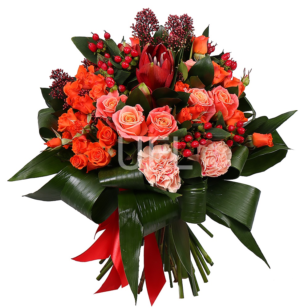 Букет цветов Янтарный
													