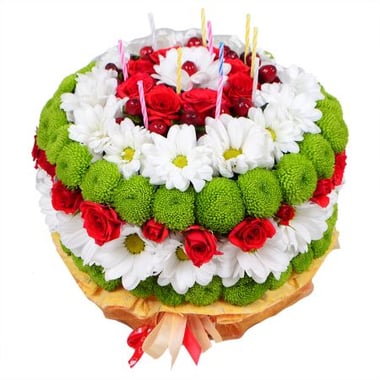 Цветочный торт Киев