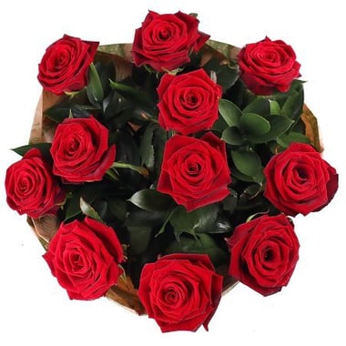 11 роз - доставка цветов Кусары