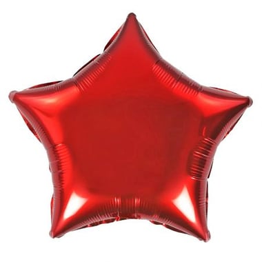 Фольгированная звезда красная Кременчуг