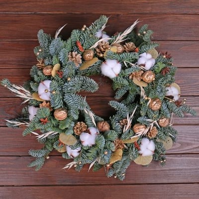 Christmas wreath of spruce  Kiev